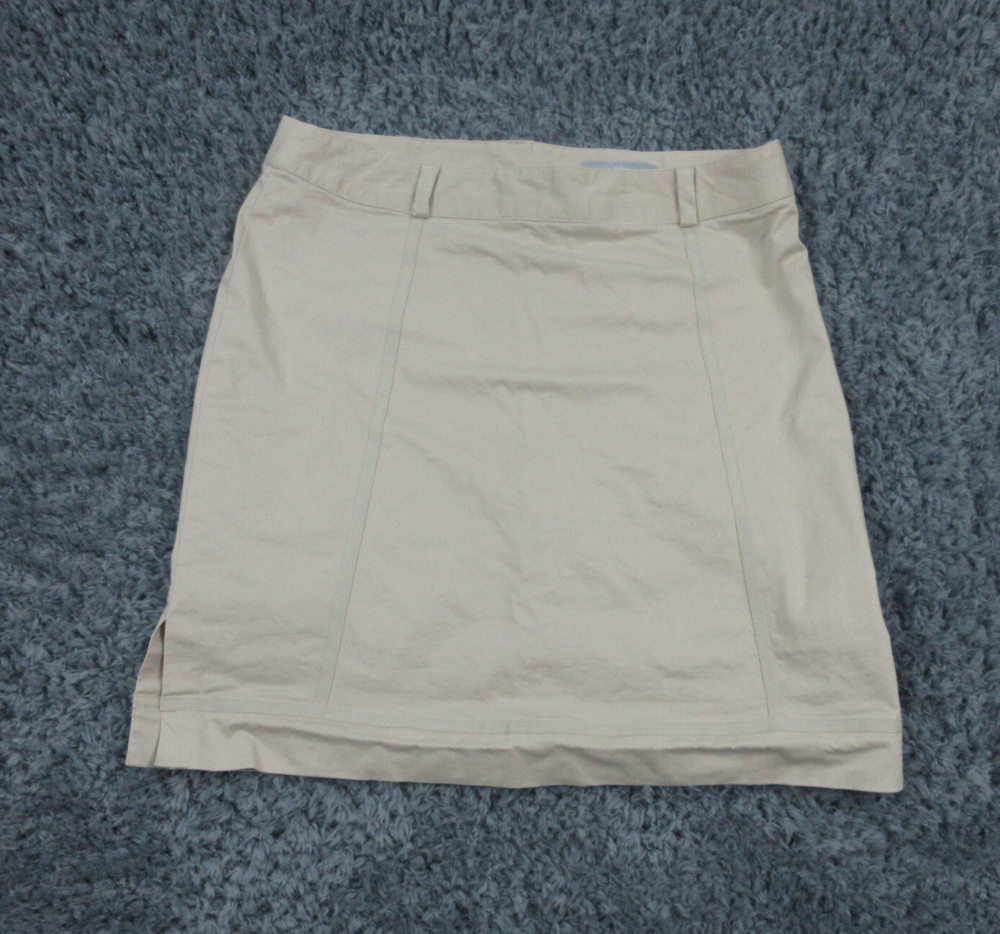 Callaway Skort Womens 8 Beige Tan Outdoor Side Zip Golf 30x17*